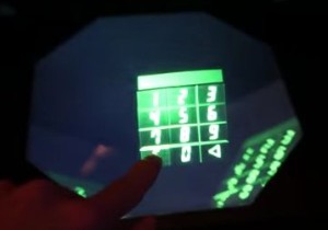 空中に浮かんだバネルに触れる新技術を東大が開発