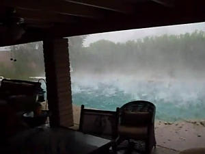 北米を襲った殺人的な雹