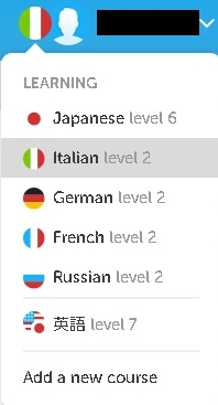 Duolingoのコース切り替えをするブラウザ拡張