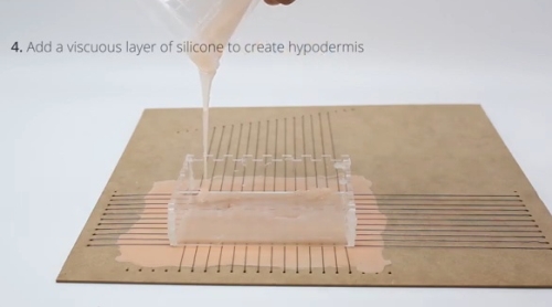 触ったりつねったりできる皮膚のような入出力デバイスの製作