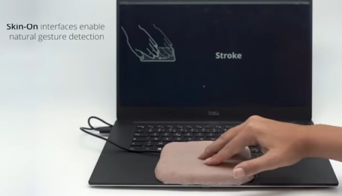 触ったりつねったりできる皮膚デバイス