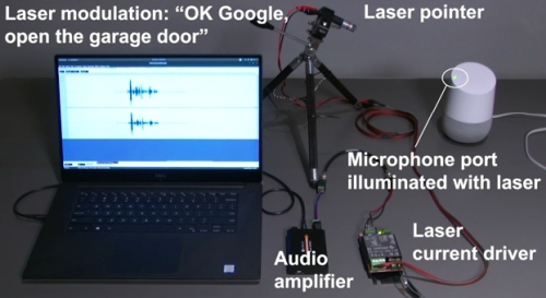 AlexaやGoogleEchoはレーザーにも反応する