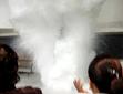 液体窒素の爆発