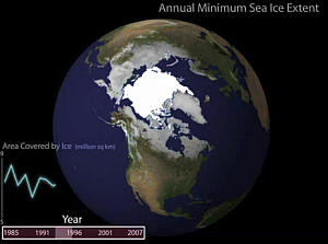 増減する北極海の氷