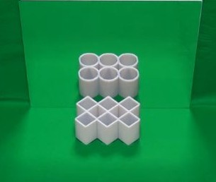 同じ筒が円に見えたり矩形に見える錯視動画