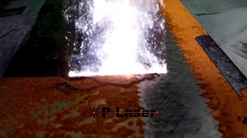 レーザーで錆を破壊する錆取り方法