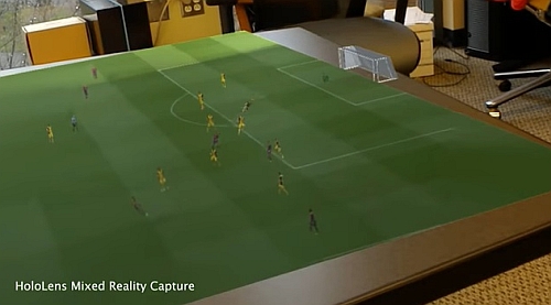 サッカーをVRで立体視聴