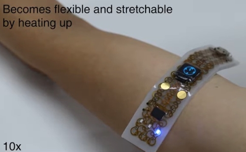 体温で融けて肌にフィットする腕時計