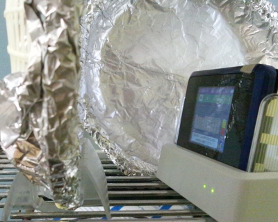 WiMAX2+ザルとアルミホイルのリフレクター