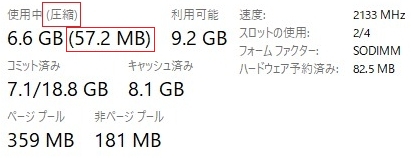 Superfetchによるメモリ圧縮